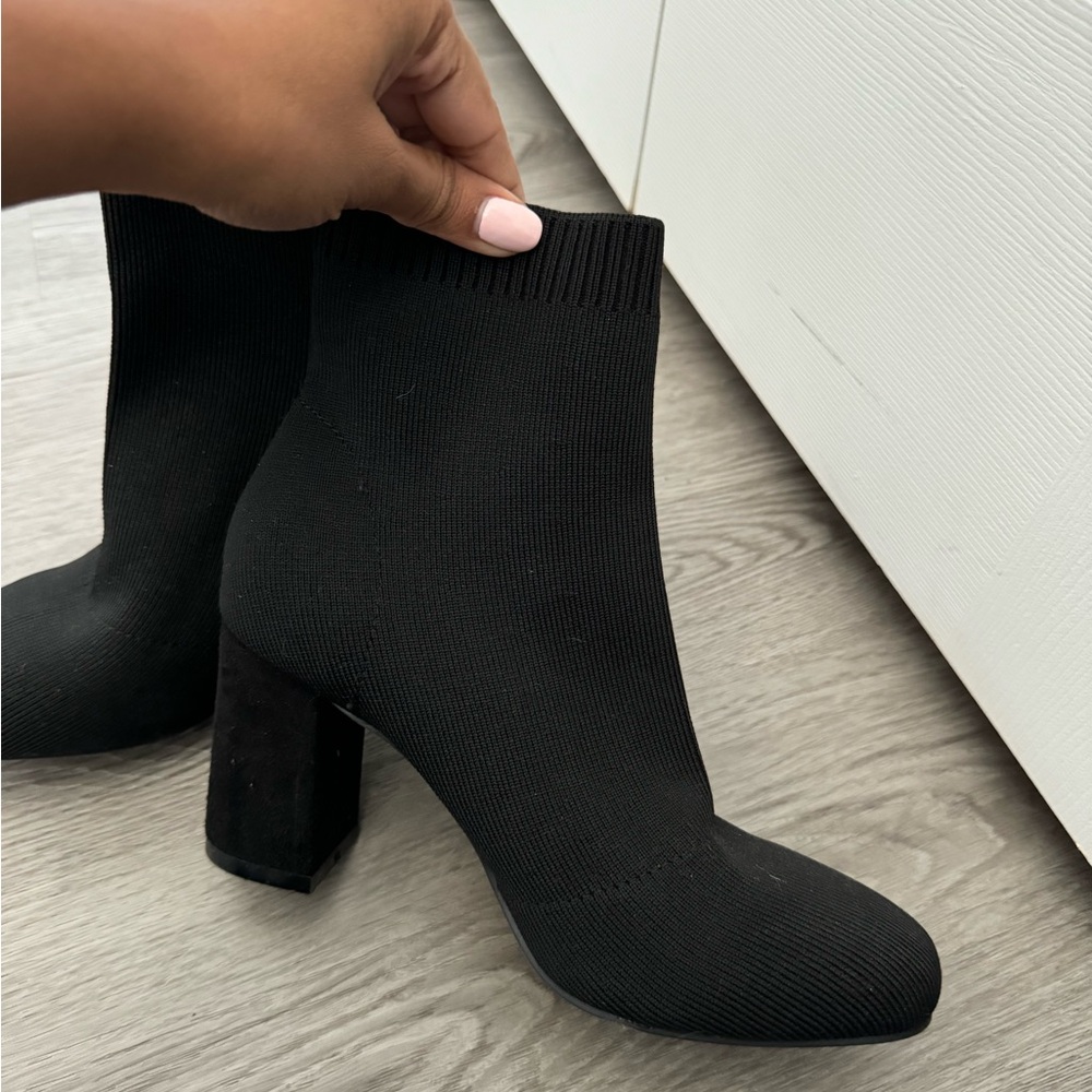 Black Short Boots Heels